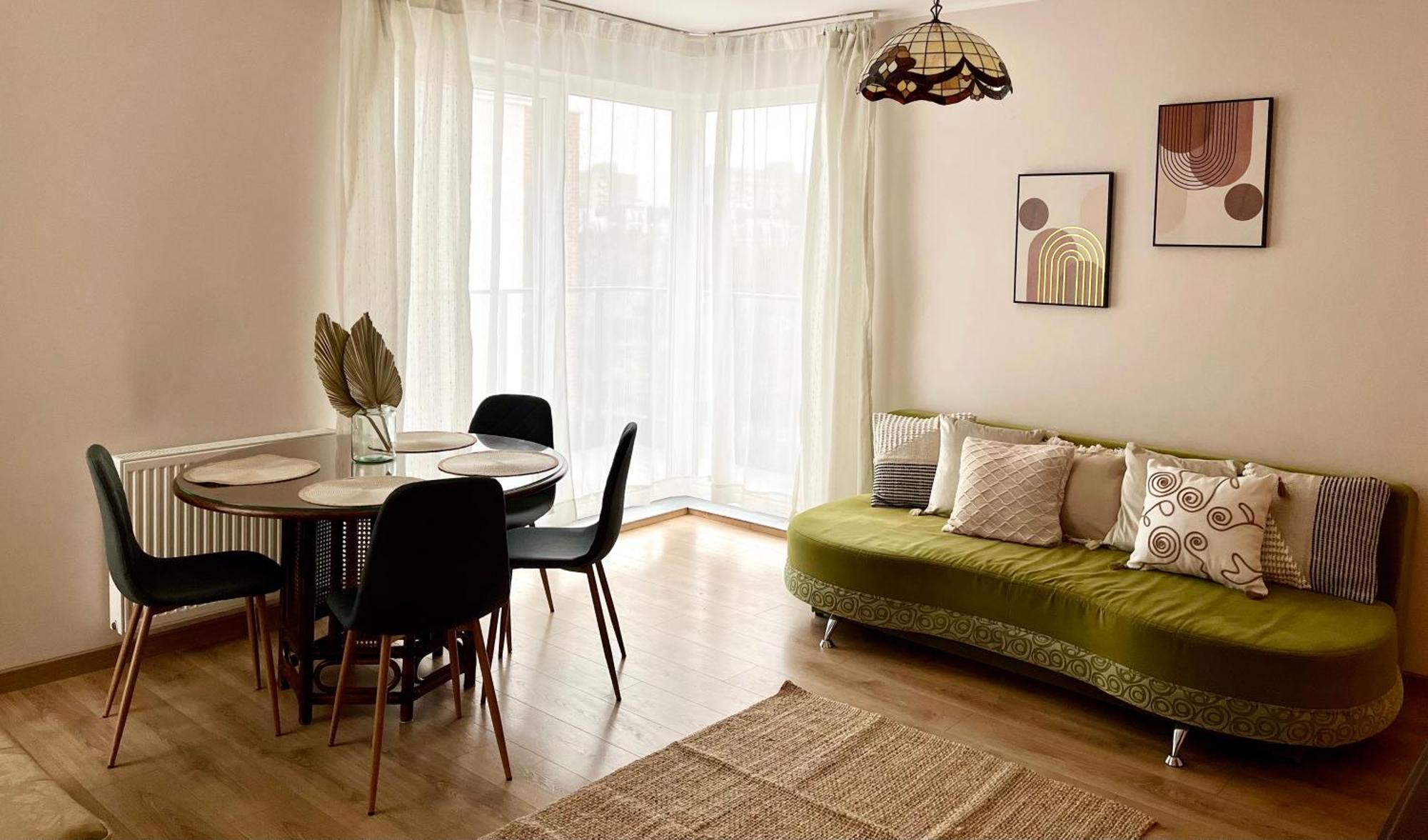 Oldtown Retro Apartment By Marina With Balcony For 6 People 格但斯克 外观 照片